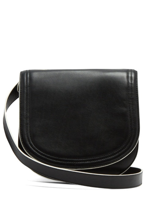 Small saddle leather cross-body bag