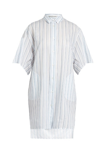 Debrah step-hem cotton shirtdress