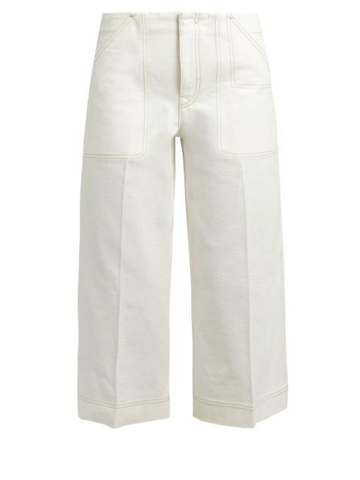 Texel cropped wide-leg jeans