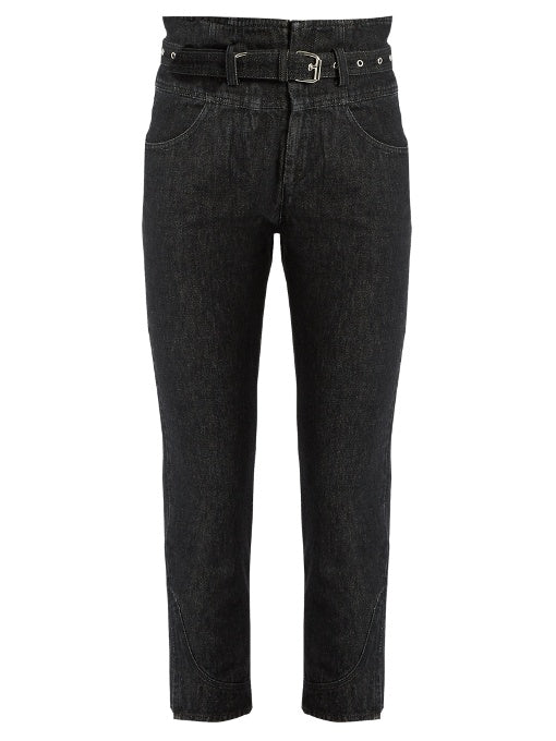 Evera high-rise cropped jeans