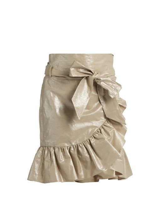 Liliko ruffled wrap skirt