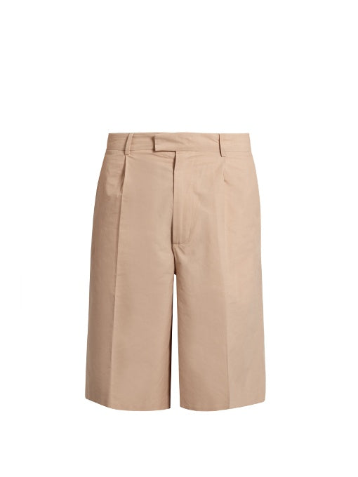 Soft-tailored cotton-blend shorts