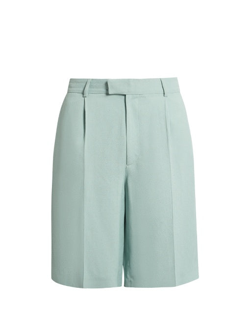 Soft-tailored crepe shorts