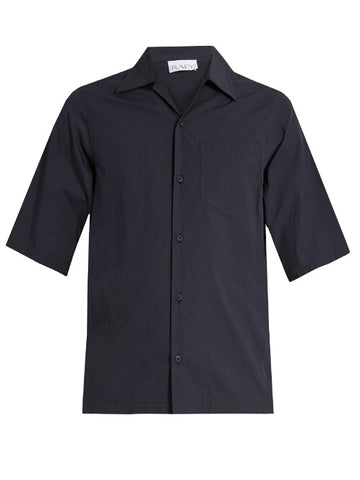 Short-sleeved cotton shirt