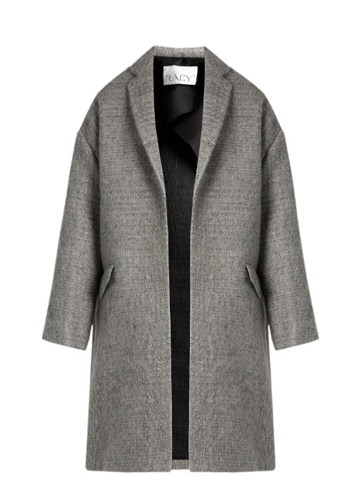 BouclÍï?Í?? cotton and mohair-blend blanket coat