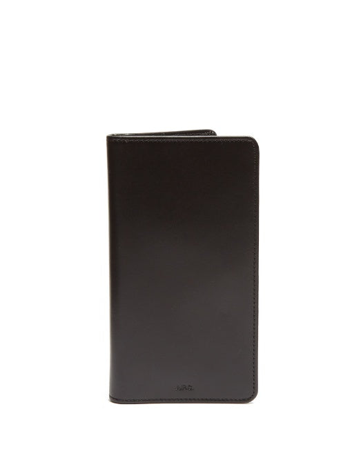 Continental bi-fold leather wallet